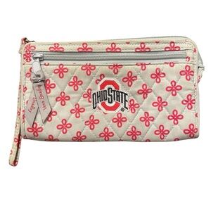 Vera Bradley Ohio State Football RFID All n 1 Wristlet Single Zip Collegiate